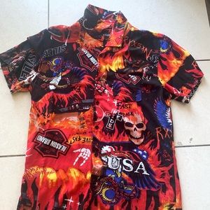 Cool Retro Flame Shirt
